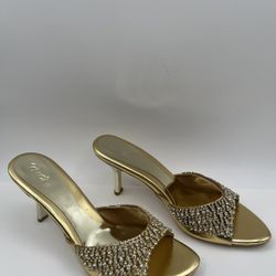 Women’s Slip On High Heels ( 3.25” High)Sandals. CATWALK. Size 39