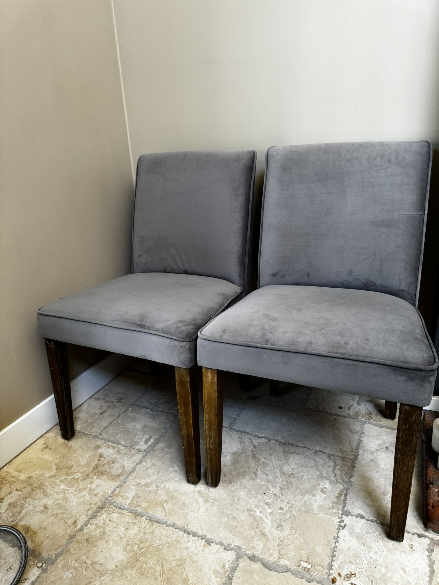 Chic Velvet Dining Chairs, set of two