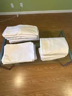 White Bed Sheets / White sheets - Queen Bed