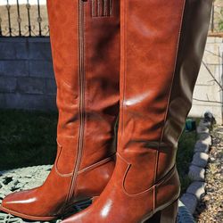 WetKiss Knee High Boots, womens, brown, size 8