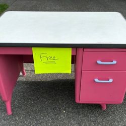 Free 1960's "All Steel Manufacturing" American Made Tanker Desk