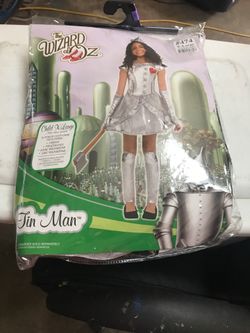Girls wizard of oz Tin man Halloween costume