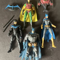 Batman Gotham Knights 4 DC Universe Action Figures Nightwing Robin Batgirl