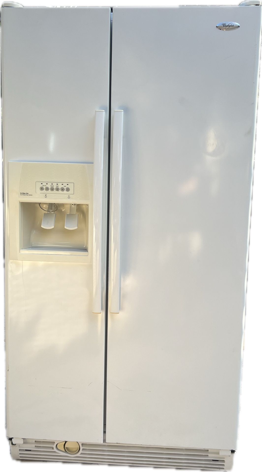 25.4 cu. ft. Whirlpool side-by-side refrigerator