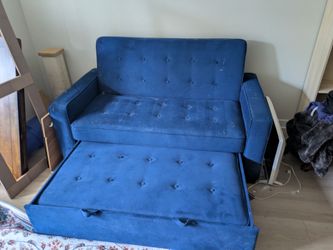 Blue Serta Sleeper Sofa (Full size)