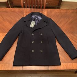 New Men’s Pea Coat (size Medium) 