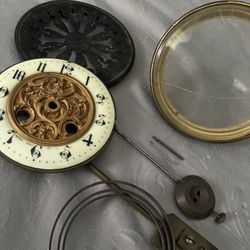 Ornate Clock Face & Components - Kemp Porcelain 