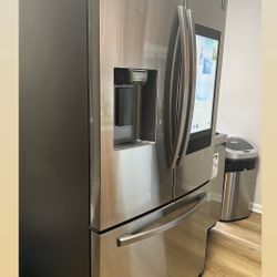 4-Piece Set-Fridgewith Tablet, Dishwasher, Stove, Microwave (over-the-range)—Samsung Stainless Steel