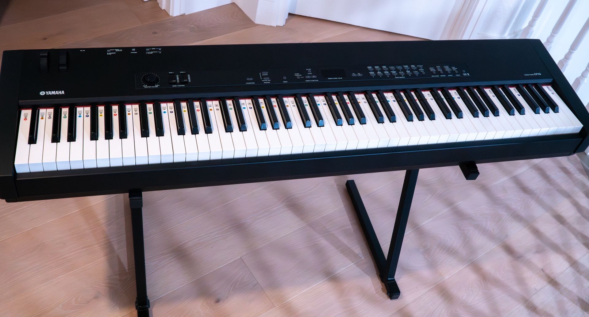 Like New - Yamaha CP-33 Stage Piano, 88 Fully Weighted Keys With Z Folding Stand