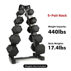 New -RitFit A-Frame Dumbbell Storage Rack Stand 3/5/6 Pairs