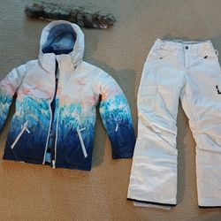 GIRL Ski Jacket  ( Size 14 /XL) And Pants (Size L)