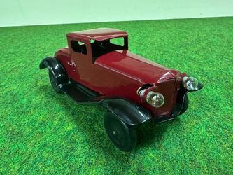 *Vintage Wyandotte Pressed Steel 7 3/4” Ford Model “A” Coupe w/Electric Headlights Toy Car - “1930s”