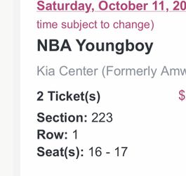 NBA youngboy concert tickets 2