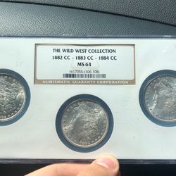 Morgan Silver Dollar Carson City NGC Set