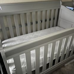 Crib With Attached Changing Table