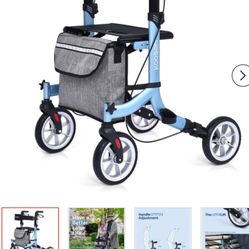 Lightweight Adult Rollator Walker Free Same Day Delivery 