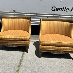 Vintage Barrel Chairs MidCentury Modern