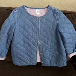 Girls Jean Jacket Carters Brand Size 6x Brand New $10