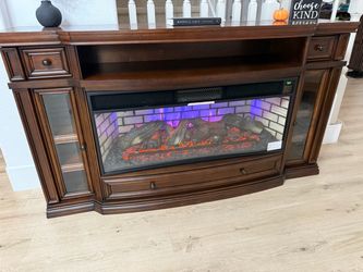 Electric Fireplace TV Stand Console