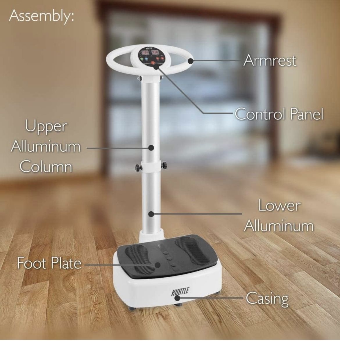 Hurtle Vibration Platform Exercise Machine Revolutionary Equipment for Full Body Fitness Training Digital LCD Display