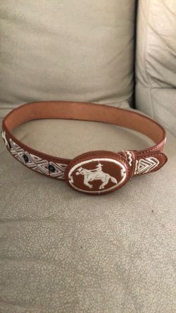 Cinto charro piteado para niños 30 pulgadas de largo ( buenas condiciones)