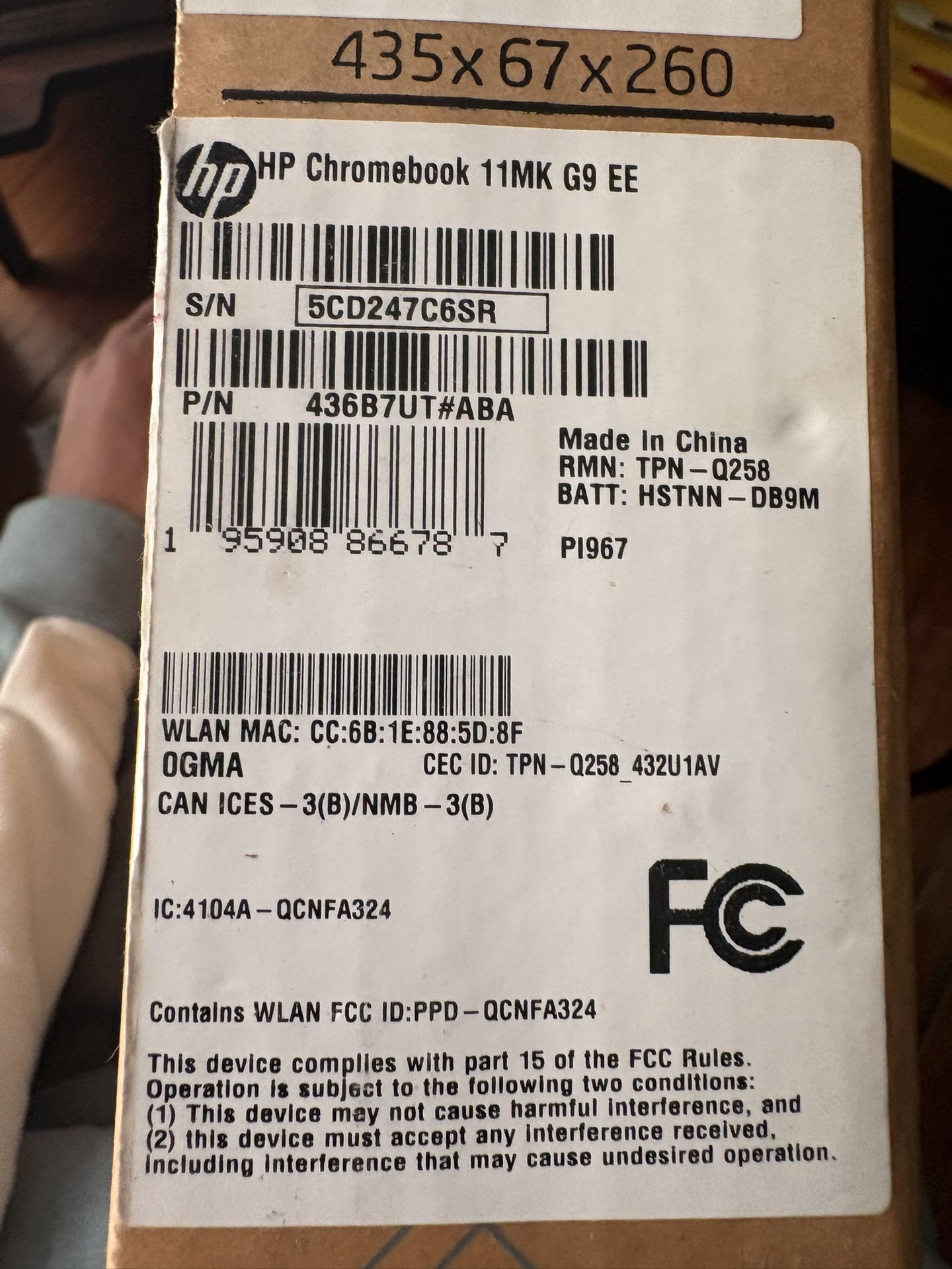 HP Chromebook 11MK G9 EE