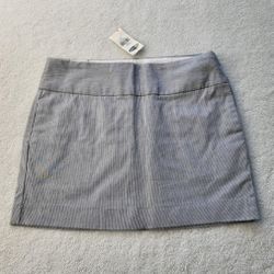 Old Navy Micro Blue Pin Strip Mini Skirt Women's Size 0 NWT