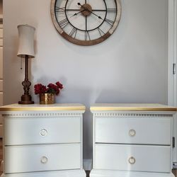 2 Custom Nightstands,  Bedside Tables 
