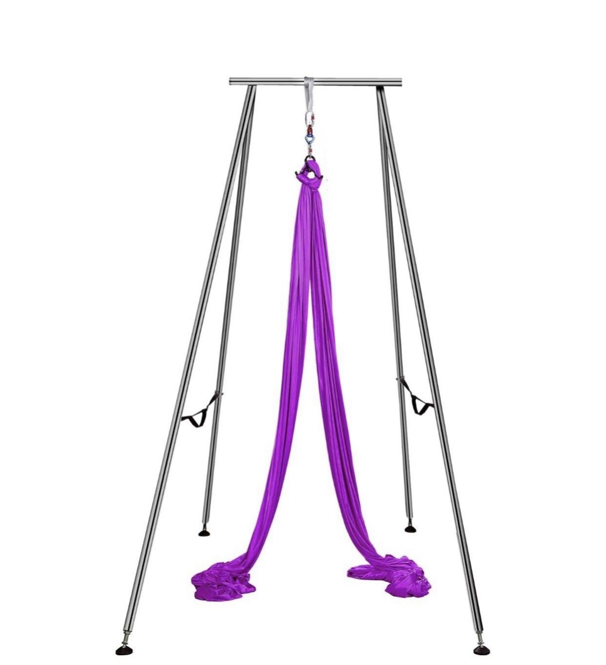Yoga Sling Inversion, 9.6 FT Height Inversion Yoga Swing Stand, Aerial Yoga Frame