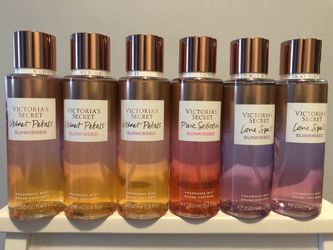 $10 each Victoria secret Spray mist it’s 250ml each bottle and pick up Gahanna