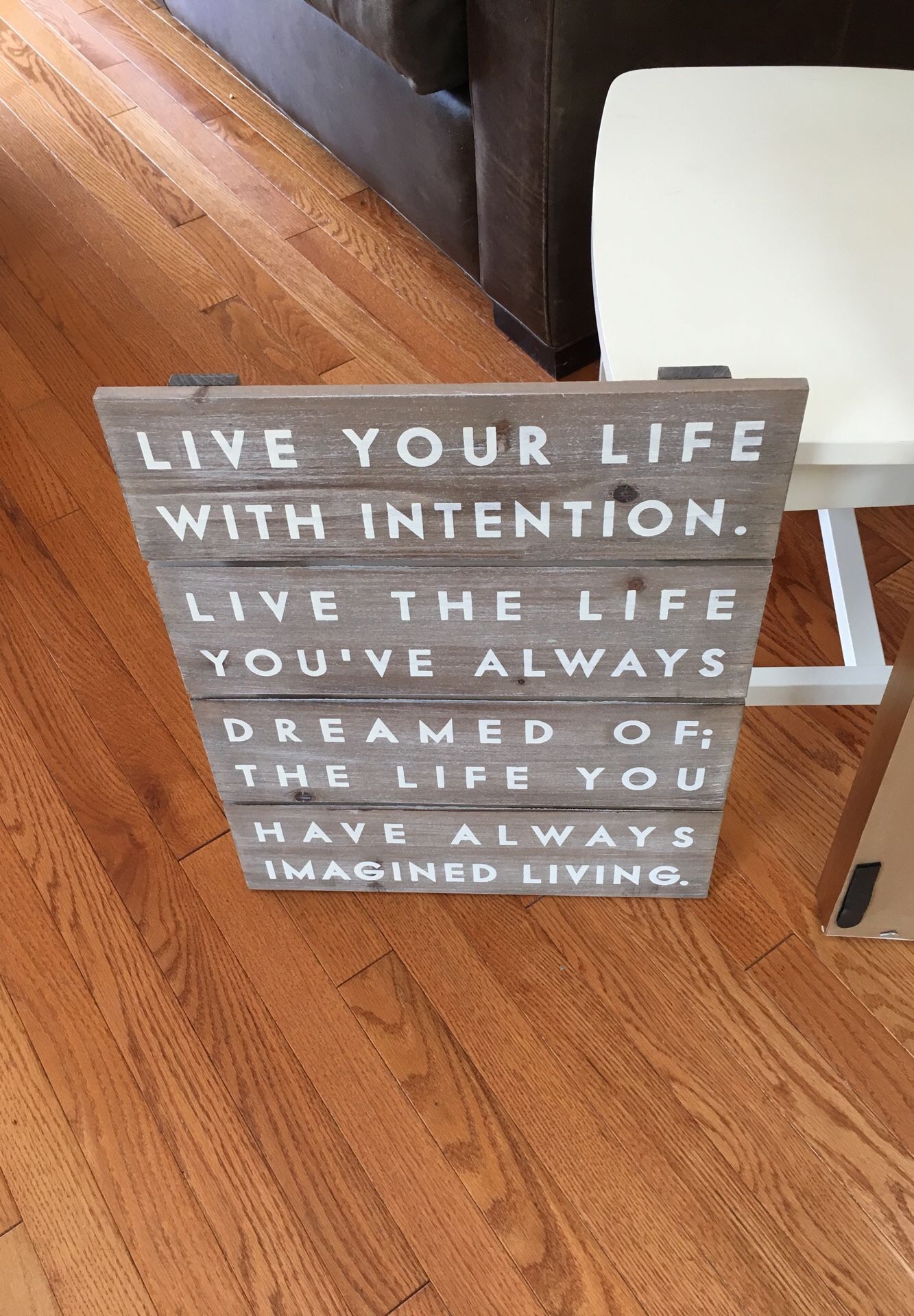 Decorative sign for the home. Approx 2x2 ft