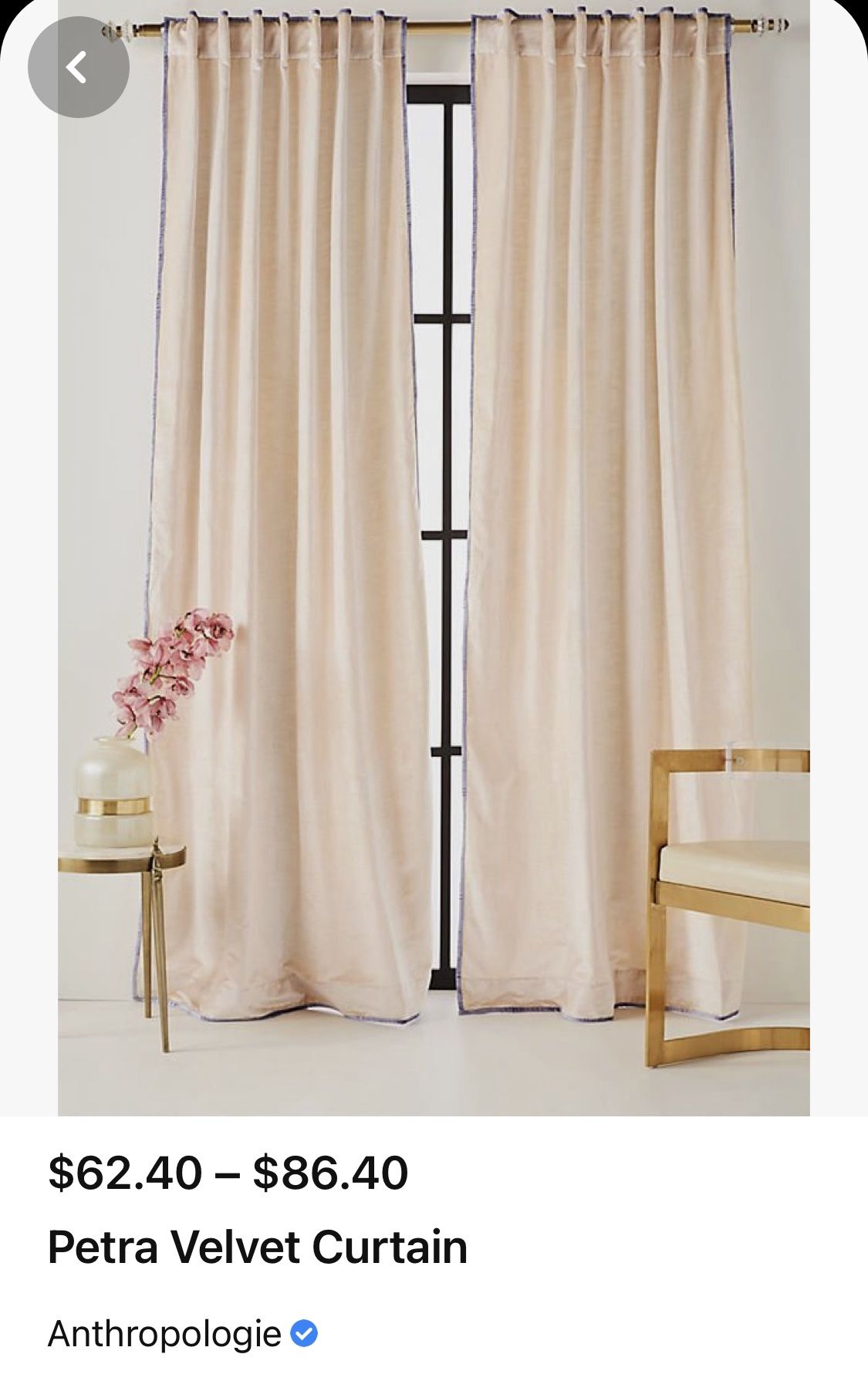 Anthropologie Petra Velvet Curtains (2)
