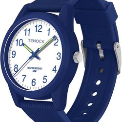 Tenock Easy to Read Time Learning Watch for Kids Boys Girls 4-12 Years Waterproof to 50M Purple