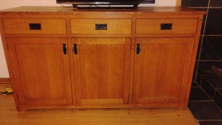 Mission Style Solid Wood TV Console / Sideboard Cabinet – Ideasmadeinwood