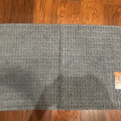 Beautiful Cotton Bath Rug by Drew Barrymore, Charcoal Gray, 20x34" Brand New $12 Meet Up In Irving @dfwgoods 