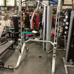 Hoist Fitness Half Cage Multi-Purpose Squat Rack HF-5970-PL With Optional Safety Tiers 