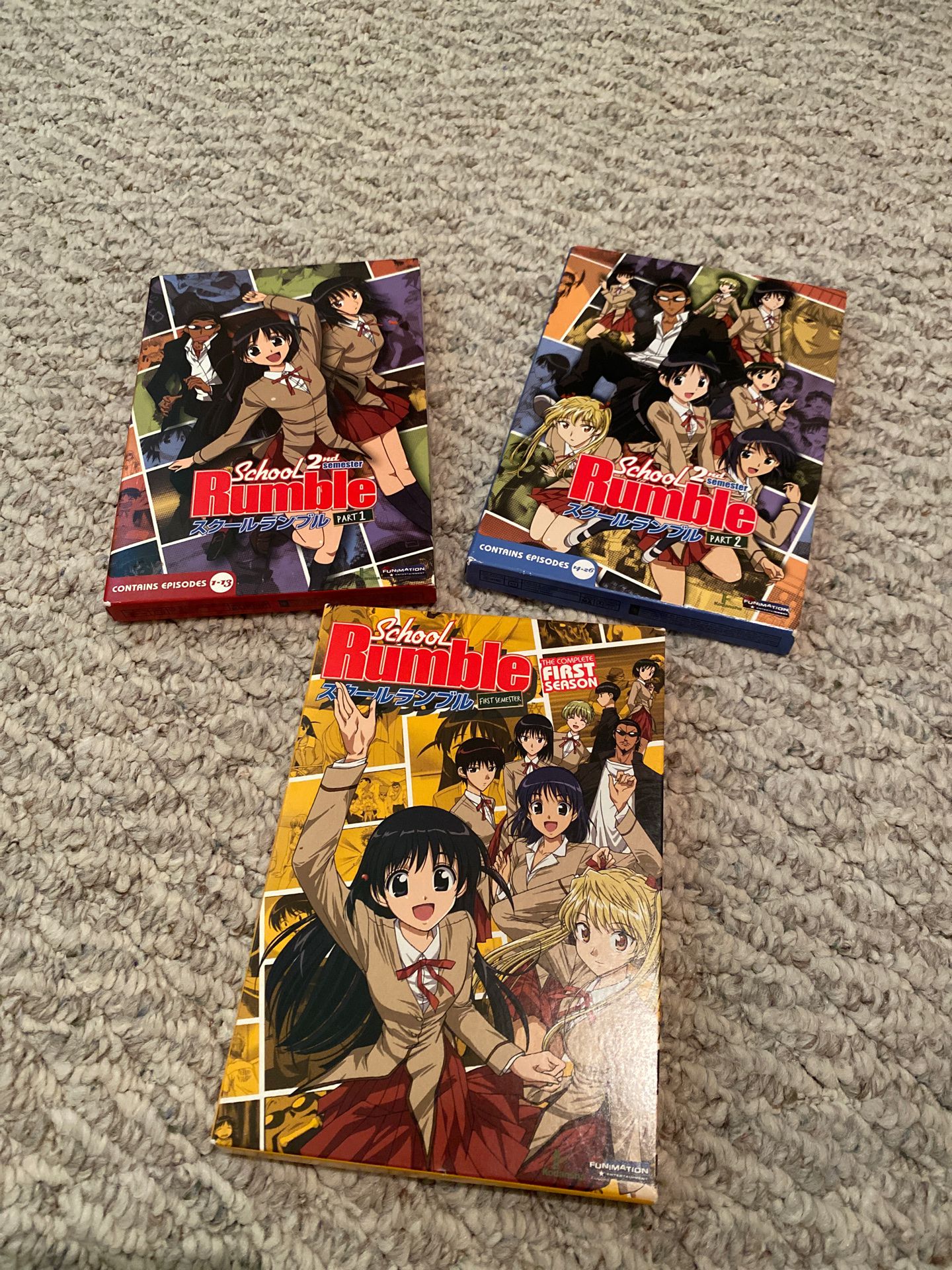 School Rumble (anime) DVDs, 3-boxed sets