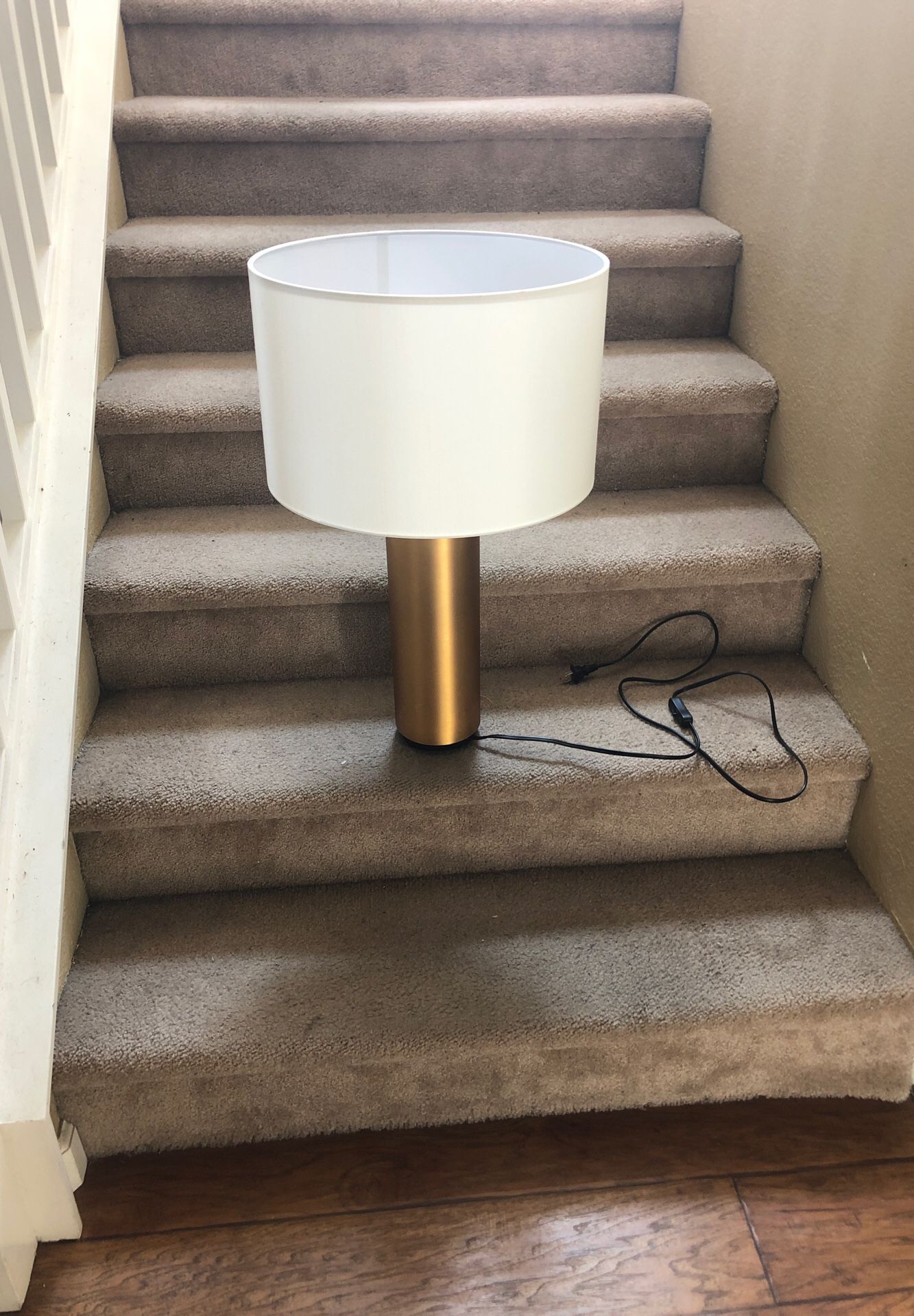 Gold colored lamp