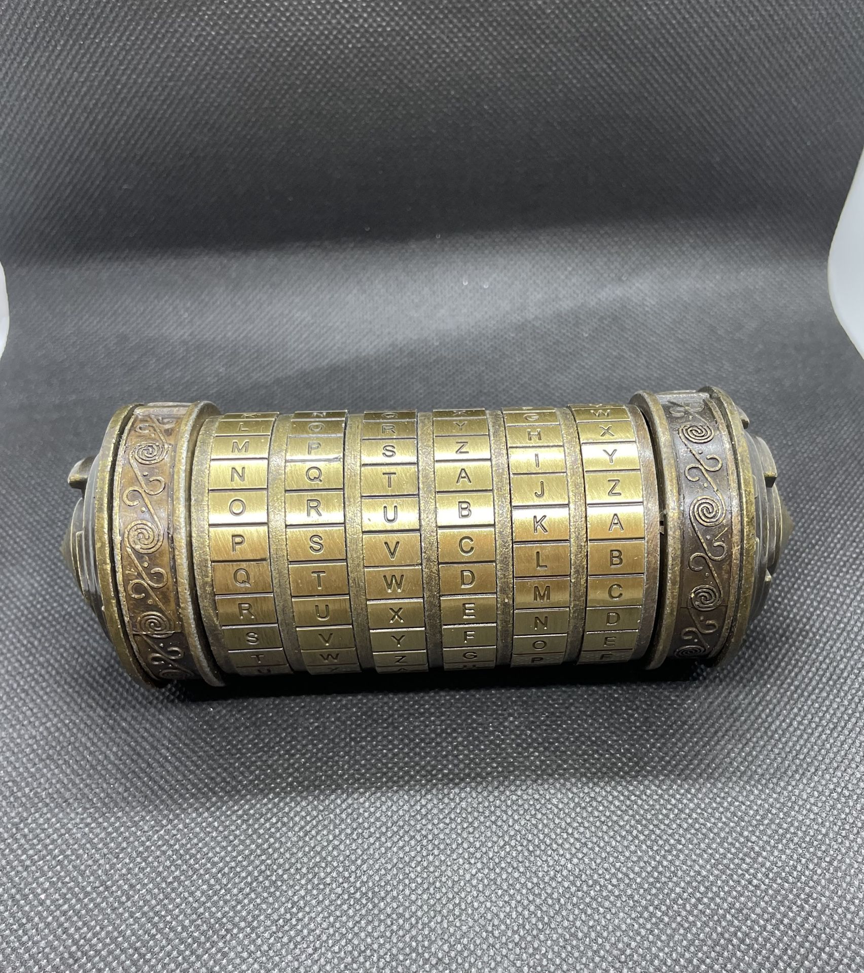 Vintage Encrypted Puzzle Box