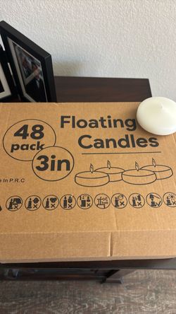 Floating Candles 48-Pack 3 Inch White