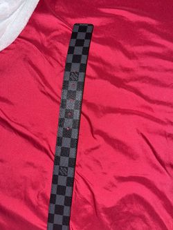 checkered LV belt 