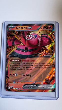 Pokémon Oricorio EX 018/094 NM: Phantasmal Flames Holo Double Rare