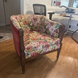 Antique Barrel Chair