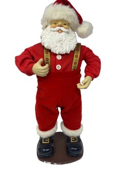 Vintage 1998 Jingle Bell Rock Santa Animated Musical 16" Decor Not Working