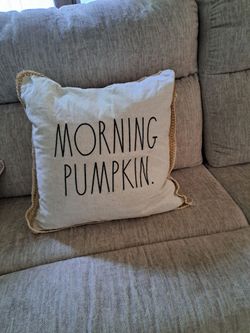 Morning Pumpkin Decorative Throw Pillow