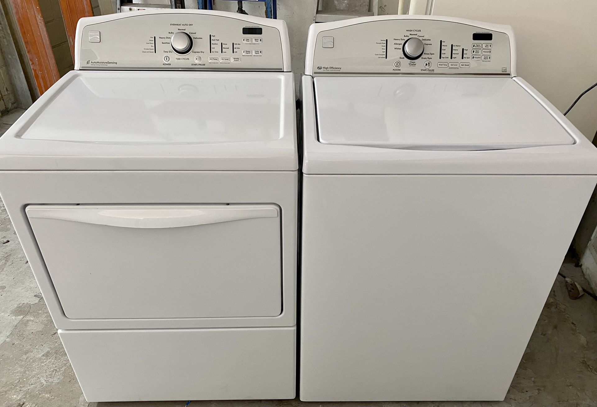 Kenmore Washer & Dryer Set Perfect Condition 