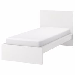 Twin Size IKEA MALM Bed Frame White (Retail Price Over $200)