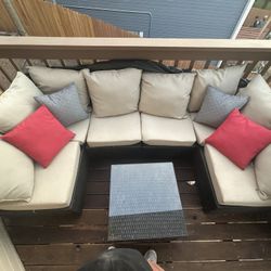 Outdoor Patio Sectional + Cover