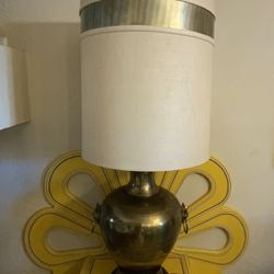 Huge Asian inspiredMid century Metal Lamps 