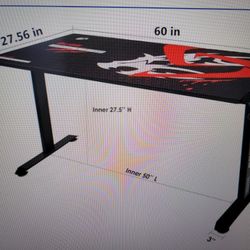 Gaming Desk With Full Desk Mouse
